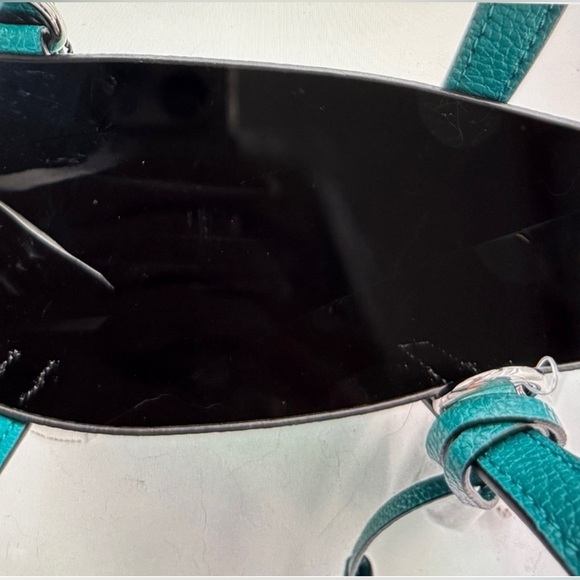 Marc Jacobs NWT Turquoise Mini Grind Tote Crossbody - Picture 5 of 5